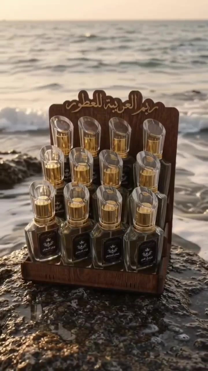عطور مركزه • ٤ نكهات • ستاند مجاني