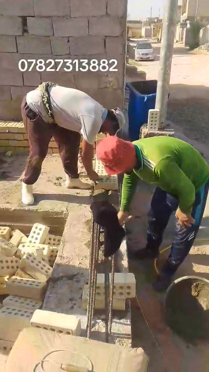 خلفه بناء طابوق وفرمستون و ترميم البيت ولط سمنت وتفليش البيت وشغل درجه 1وزن ليز لتزام بل عمل *********** متفراغ حالين
