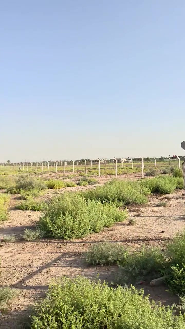 السلام عليكم ورحمة الله دونم عقد 35 بعد  الجسر الفرنسي ب5 دقائق عليه سياج و 3 شوراع يعني ركنين واجهته 18 ونص السعر تواصل واتس اب ***********
