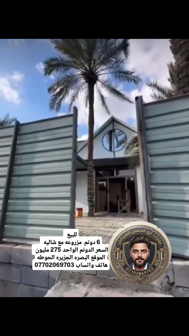 البصره الجزيره الحوطه • ٦ دونم • مزروعة