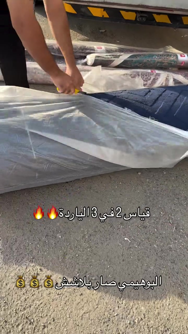 💰💰فقط 23 الف💰💰

بوهيمي ثقيل 

الظهر كابوي 

قياس 2 في 3 ياردة

يجي 180-280

السعر بس 23 الف

نص مكتوب في الصور:
- قياس 2 في 3 الياردة البوهيمي صار ببلاش