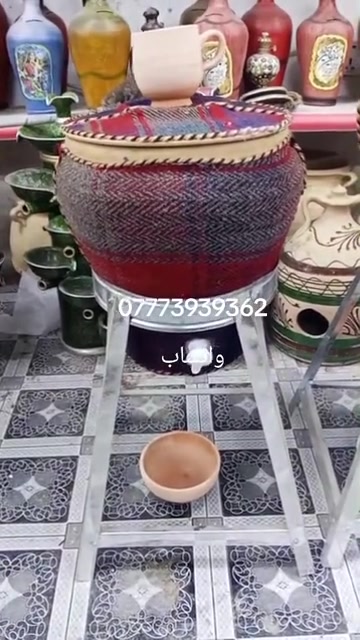 توفر حب مغلف قماش ابو الحنفية ب3 احجام للحجز خاص او وتساب ***********#حب #فخار #تراث 

نص مكتوب في الصور:
- *********** واتساب