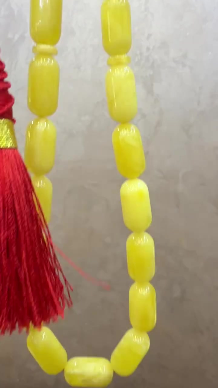 كهرب بولوني 50 غرام 41 خرزه سعر الغرام 7 دولار نهايته
