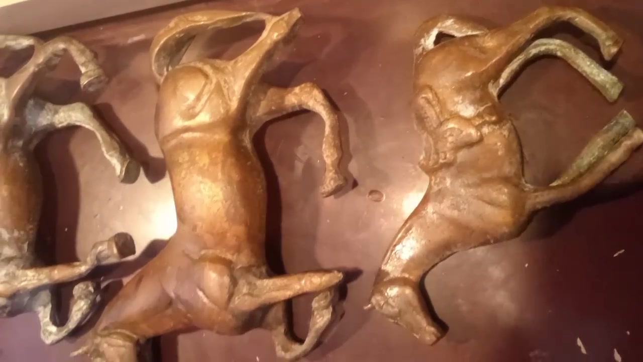 حصن نحاس وزن ثقيل كبير وسط واصغر

