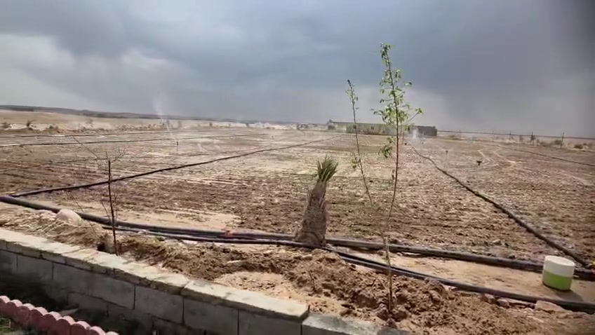 قطعه ارض 10دونم ع طريق الوس قرب التحدي كلها مدفونه  كهرباء وماء بيها اضافه الى بير جاهز  بس تشغل +مرشات ٤ خطوط +خزان ماء (١٣×٨).+ بيت جاهز كامل +غرفة حلال (٧×٤)+حقل دواجن (٣٠×٨)جاهز من كلشي مولدات كيه ثنين باقي التفاصيل..***********
