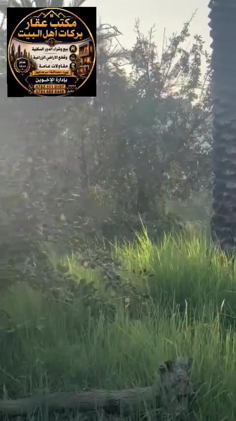 🌹 اللهم صل على محمد وال محمد 
📍 بستان مع بيت للبيع طابو زراعي تحويل مباشر بأسم المشتري 
📐 المساحة: دونم وشوية 2700 متر (20 × 125) ✅ مناسبة لبناء منازل  تبعد عن شارع 100
متر  قريبة من الخدمات. ✅ المكان الشارع الي بين شارع 100وشارع بزل حجي علي  
📞 للاستفسار عن السعر والموقع، راسلنا على الخاص أو اتصل بنا. ‏‪***********‬‏ ***********
عقارات بركات أهل البيت 🤍
