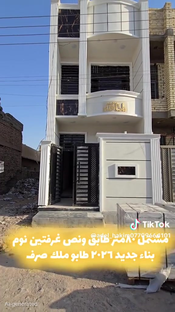 ياالله سلام عليكم عقار 80 متر للبيع موقعة جدا راقي قرب كراج الاسدي ...وخلف التجاري مسافة عن مطعم الامير مواصفات درجة اولى بيت زيرو جاهز مفتاح هاتف ‏‪***********‬‏
