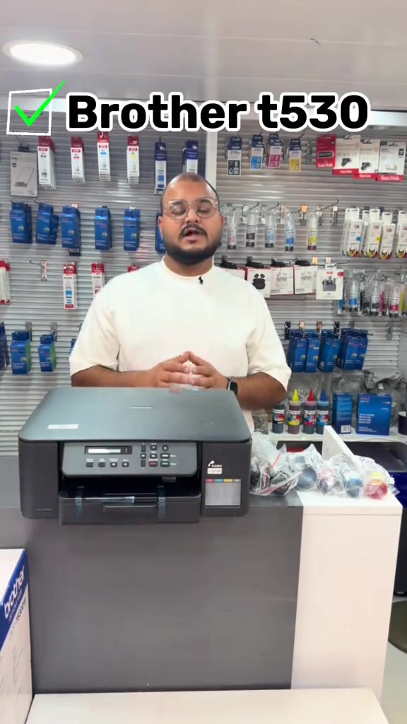🖨️ Brother DCP-T530DW ▪️ طباعة + استنساخ + سكنر ▪️ طباعة لاسلكية Wi-Fi ▪️ طباعة على الوجهين تلقائياً ▪️ سرعة الطباعة: حتى 16 صفحة/دقيقة أسود و9 صفحات/دقيقة ألوان ▪️ دقة الطباعة: حتى 6000 × 1200 dpi ▪️ خزان حبر اقتصادي للطباعة بتكلفة منخفضة 🛑 وجود خدمة الدفع بالأقساط لحاملي بطاقة ماستركارد الرافدين 💳 📍 زورونا: بغداد – شارع الصناعة – مقابل الجامعة التكنولوجية عمارة الرياش – بالقرب من شركة النبع 📞 المبيعات واتساب/موبايل: *********** 🔧 الصيانة واتساب/موبايل: ***********
