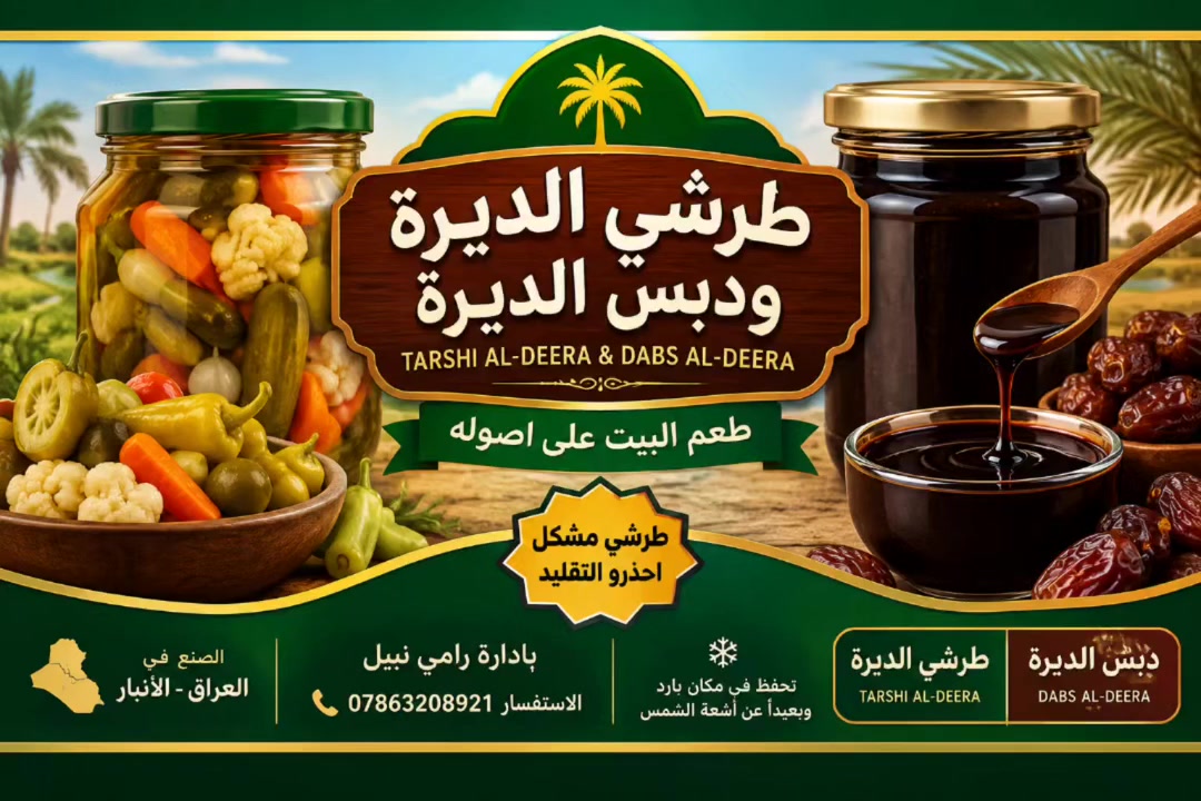 دبس الديرة • طرشي الديرة • توصيل الحديثة