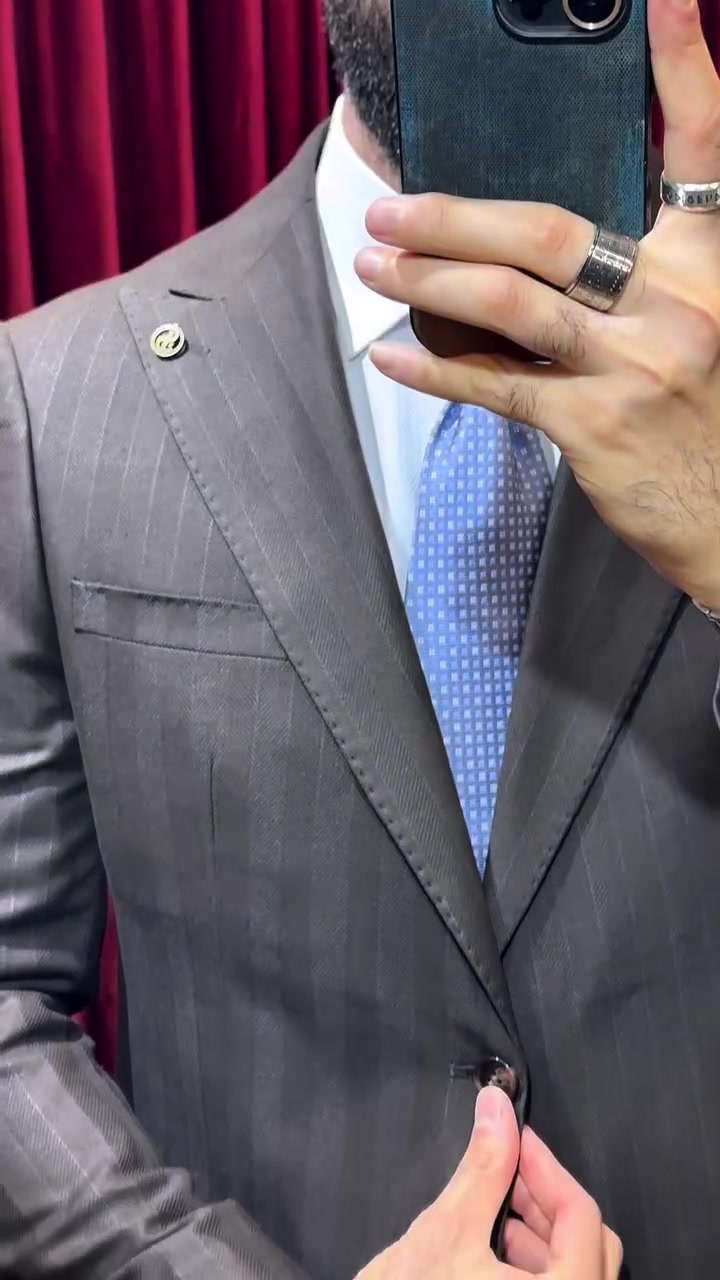 ⁨علق تم  ويوصلك السعر
بدله دزاين ايطالي inner pen fabric 🇮🇹
بغداد المنصور  طابق الاول مقابل علاء حداد ***********⁩
