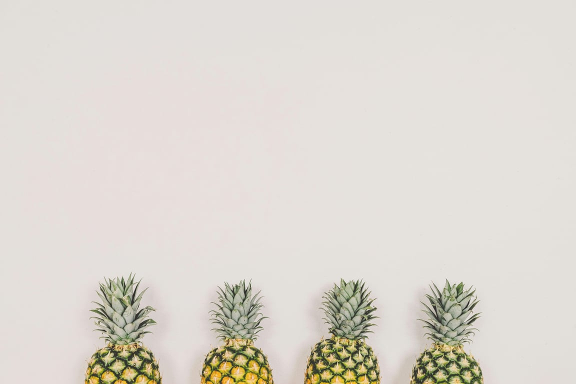 four pineapples