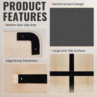 Wooden Yoga Balance Board for Home | Posture & Core Training — view 8