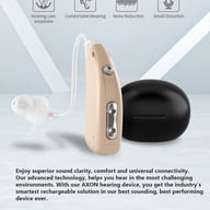 Open-Style Rechargeable Sound Amplifier with Charging Case | Canada — view 4
