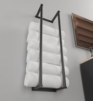 Wall-Mounted Minimalist Towel Storage Rack | Home & Kitchen — view 5