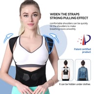2pcs Anti Hunchback Correction Strap For Women, Invisible Posture Correction Strap, Posture Correction, Shoulder Opening, Beautiful Back, Straight Waist, Anti Hunchback Artifact — view 4