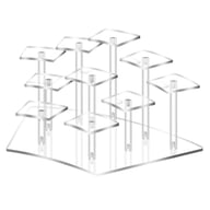 Acrylic Tiered Display Stand Desk Organizer for Figurines & Collectibles — view 2