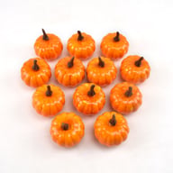 12Pcs Artificial Pumpkins Small Simulation Vegetable Decorating Thanksgiving Day Wreath Decorative Accessories 5.2cm H 4.2cm Dia — view 5