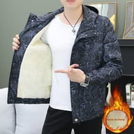 Thickened Fleece-Lined Workwear Jacket for Men | Commuter Style — view 11