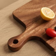 Household Acacia Wood Kitchen Cutting Board with Handle | Captain Fam — view 8