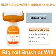 Orange Wall Roller Touch-up Paint | Water-Based, Low-Odor, All-in-One — view 4