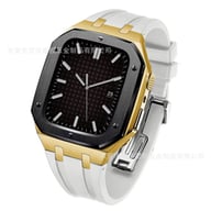 Stainless Steel Smartwatch Case with Fluororubber Band | Luxury Sports Watch — view 5