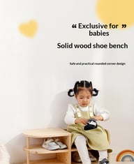 Children's Shoe-Changing Stool with Integrated Entryway Seating and Storage — view 14