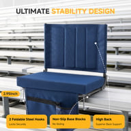 Stadium Seat with Backrest Support | Padded Bleacher Chair Canada — view 4
