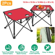 Foldable Camping Table with Cup Holders | Portable Picnic Desk — view 12