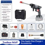 Wireless High-Pressure Car Washer | Cordless Portable Water Gun Kit — view 13