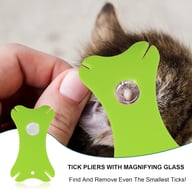 Tick Removal Tool 8 In 1 With Storage Box, Tick Tweezers, Flea Comb, Magnifying Glass, Dog Tick Remover Tool Tick Removal Kit Tick Removal Tool For Dogs Cats Pet Tick Comb — view 4