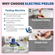 Portable Automatic Electric Fruit Peeler | Grape & Garlic Peeler — view 6