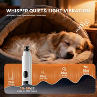 2026 New Silent Groom Pro Dog Nail Grinder, 5-Speed Dog Nail Grinder With Led Light, Quiet Painless Paws Grooming For Small Medium Large Dogs, USB Rechargeable — view 6