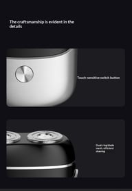 Full-body Washable Dual-head Magnetic Electric Shaver — view 3