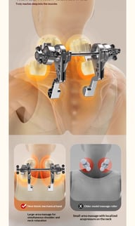 New Oblique Square Machine Massage Machine Shoulder And Neck Massage Machine Cervical Hot Compress Home Cervical Massage Massage Machine In Stock Wholesale — view 7