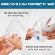 Breathing Mask Silicone Pad | Comfortable Office Respirator Cushion — view 5