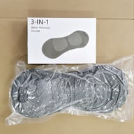 Lumbar pillow massage heating waist pad with adjustable straps
