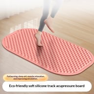 Soft silicone toe pressure board in athletic shoe, five pressure zones visible