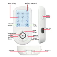 Low-Frequency TENS Massage Therapy Device | Pain Relief & Muscle Stimulation — view 6