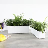 Rectangular Plastic Self-watering Lazy Flower Pot, Balcony Vegetable Planter — view 4