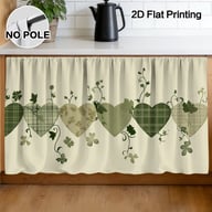 Autumn Thanksgiving Halloween Kitchen Storage Rack Decorative Curtain With Rod — view 13