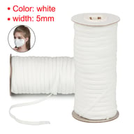 5mm 75 Yards White Flat Elastic Band | Resistance Band for Sewing — view 4