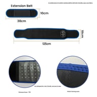 120-LED Far-Infrared Heating Massage Therapy Waist Support Belt — view 3