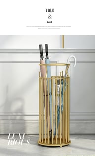 Wrought Iron Umbrella Stand | Modern Home Storage Rack Canada — view 8