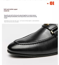 Men's Metal-Buckle Slip-On Loafers | European Style Dress Shoes — view 13