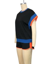 Loose-Fitting Two-Piece Set with Short Sleeves | Vibrant Casual Outfit — view 17