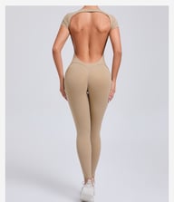 Women's Fashion Solid Color Quick-drying Yoga Bodysuit — view 15