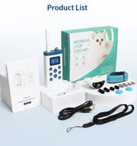 Complete cat training collar kit including collar, remote, accessories and instruction manual