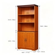 70.86in Tall Storage Cabinet 5-Tier Cube Display with Barn Doors | Home & Kitchen — view 11