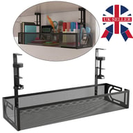 Under Desk Cable Management Tray Cord Holder Storage Office Home Table Tidy Rack — view 8