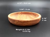 Ice Crackle Glaze Olive Wood Dipping Bowl | Home & Kitchen — view 10